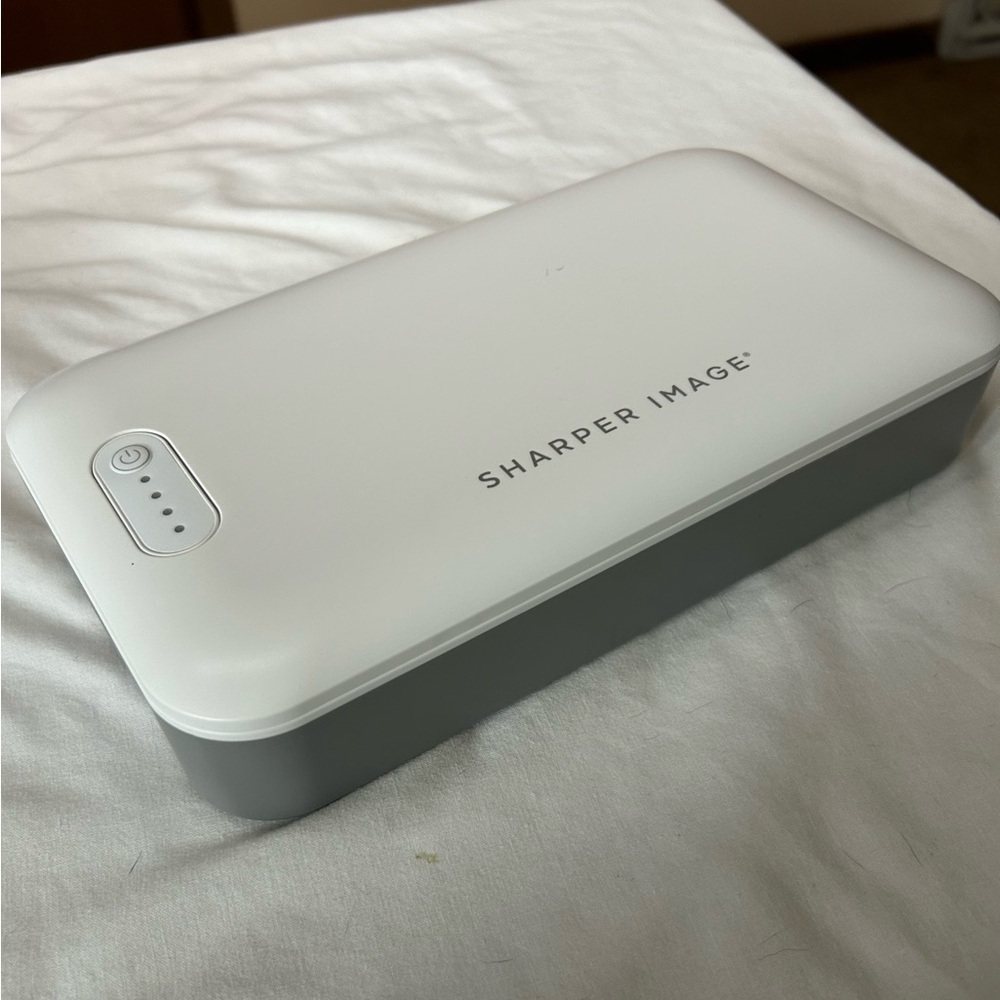 Sharper Image UV‎ Zone phone sanitizer white gray